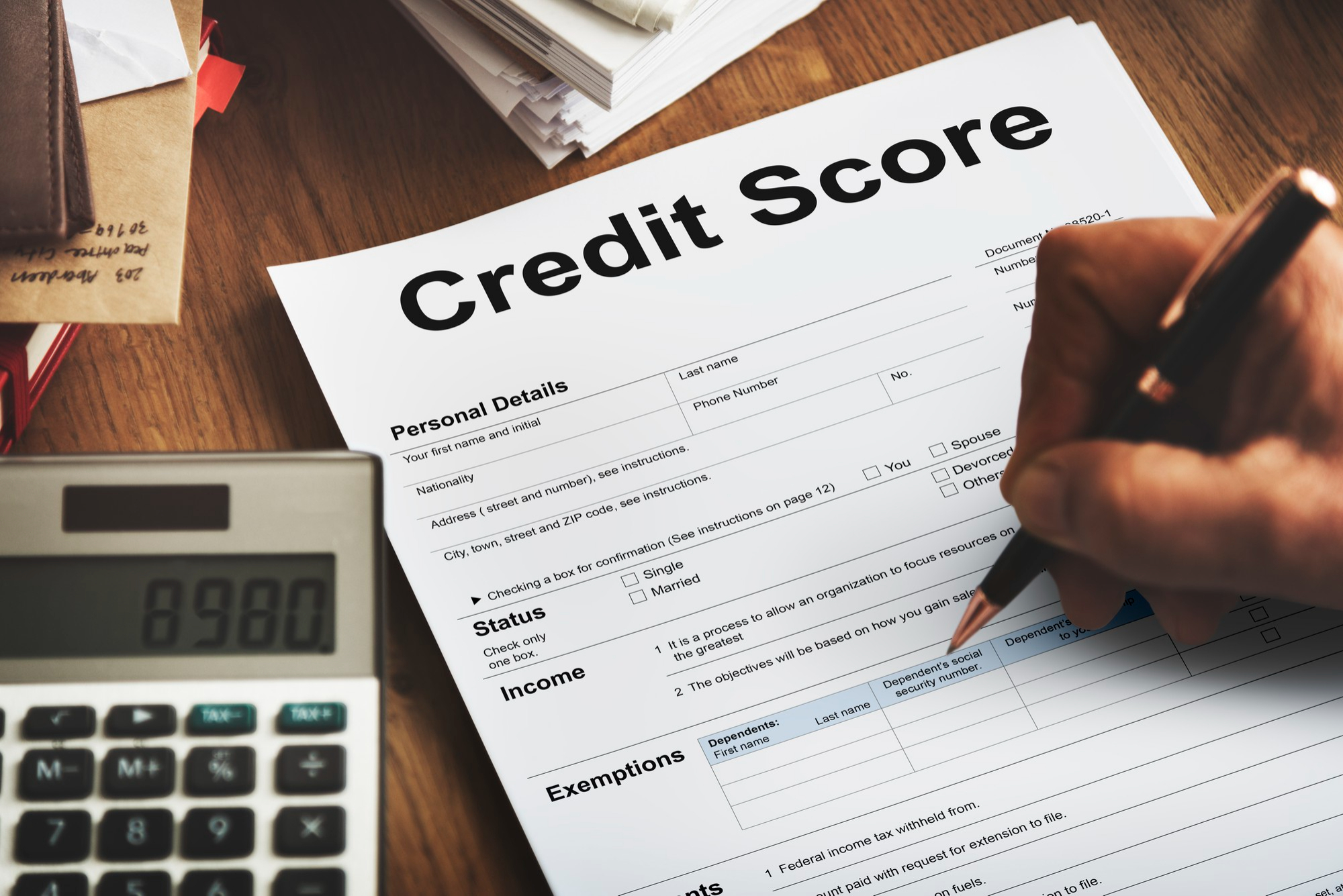 credit score financial banking credit report